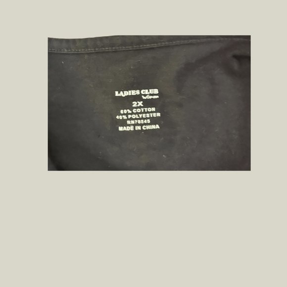 Ladies Club - T-shirt Hallowing - Size 2X - 0022DY-2 - Picture 3 of 3